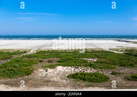 The very wide beach in Wildwood Crest, New Jersey, United States. Stock Photo