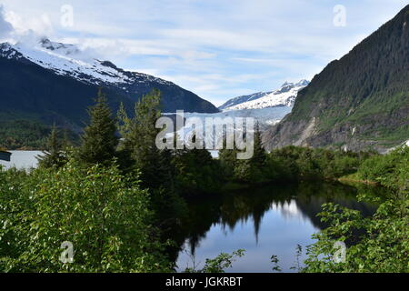 Mendenhall Glacier, Juneau, Alaska Stock Photo