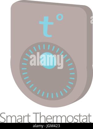 heat smart thermostat cartoon vector illustration Stock Vector Image ...