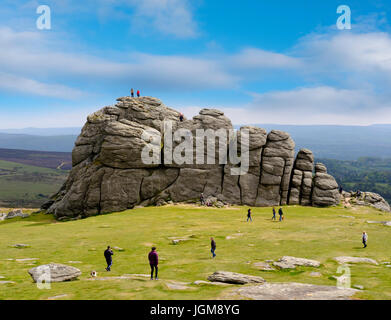 Haytor Rocks, Ilsington, Dartmoor National Park, Devon, England, United Kingdom Stock Photo