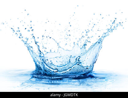 Splash - Fresh Drop In Water - Close Up Stock Photo