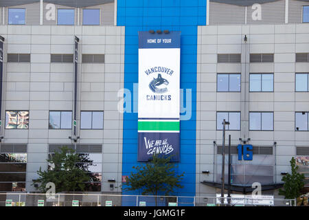 Rogers Arena, home of the Canucks, Vancouver, Canada Stock Photo