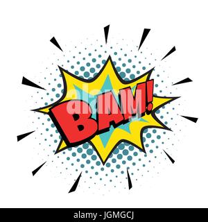bam comic bubble Stock Vector