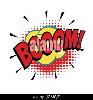 boom comic word Stock Vector