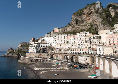 Italy, Campagnia region, Amalfi Coast. The town of Atrani Stock Photo