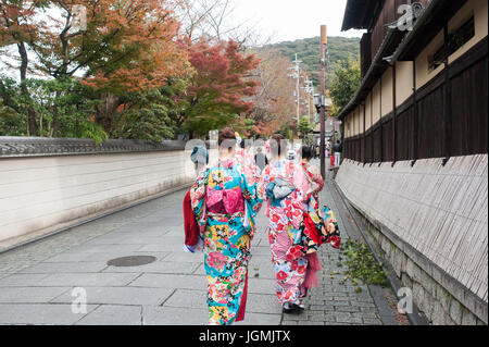 Kyoto, Japan  - Geisha Gion District Stock Photo