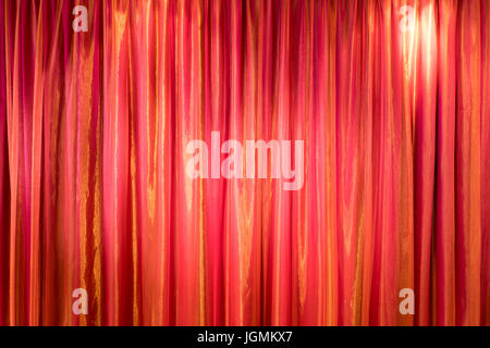 red curtain for background use Stock Photo