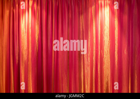 red curtain for background use Stock Photo