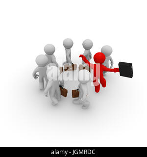 Career or business concept, Successful living or great job concept, 3d rendering Stock Photo