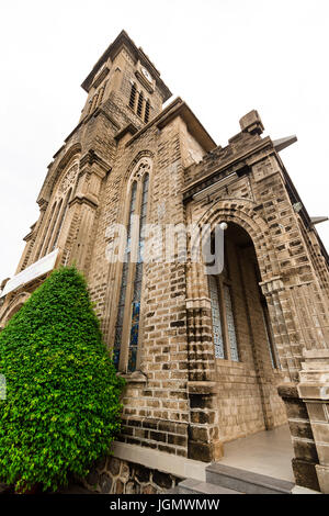 Old stone church ancient cathedral, religious place, Nha Trang, Vietnam Stock Photo