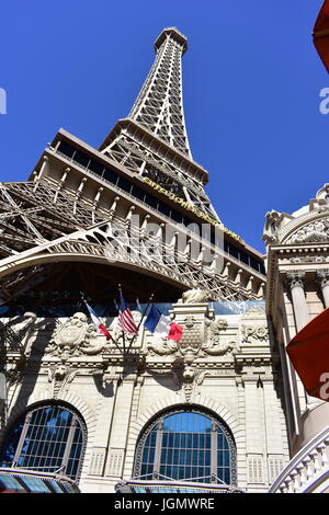 Las Vegas, Nevada - USA - June 05,2017 - Eiffel Tower Experience at Paris Las Vegas Stock Photo