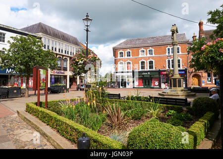 The Square, High Street, Nantwich, Cheshire, UK Stock Photo