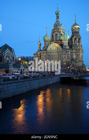 The Church of the Savior on Spilled Blood, St Peterburg, Russia Stock Photo