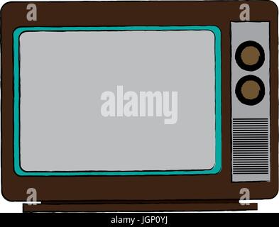 tv screen broadcast classic appliance Stock Vector Image & Art - Alamy