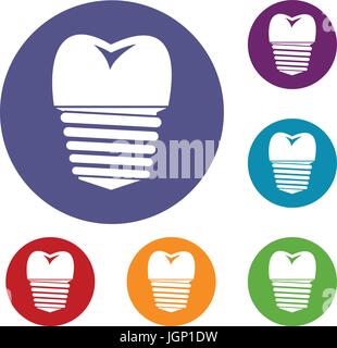 Simple circle icon of tooth and gum Stock Vector Image & Art - Alamy