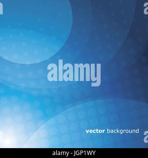 Abstract Blue Background with Curves Pattern Stock Vector
