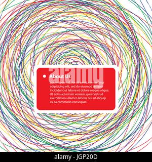 Abstract Colorful Vector Background Template Design With Red Place for Text Stock Vector