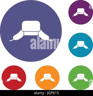 Earflap hat icon circle Stock Vector Image & Art - Alamy