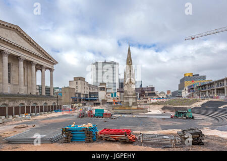 The redevelopment of Birmingham city centre at Paradise CIrcus Birmingham, England, UK Stock Photo