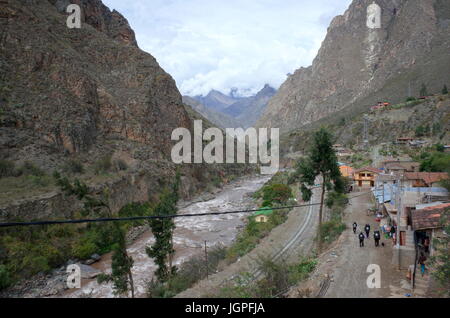 The start of the Inca Trail Stock Photo