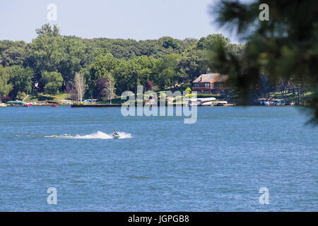 A Summer Day at Beaver Lake, NE Stock Photo