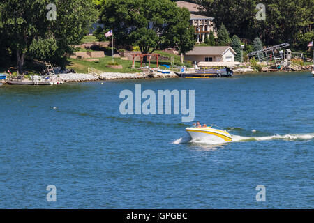 A Summer Day at Beaver Lake, NE Stock Photo