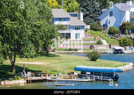 A Summer Day at Beaver Lake, NE Stock Photo