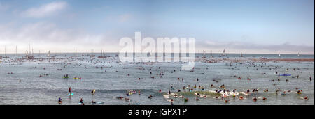 Jack O'Neill Memorial Paddle Out Stock Photo