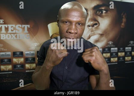 Monaco, Monte Carlo - July 08, 2017: World Boxing Super Series Draft Gala and Draw for the Muhammad Ali Trophy with Chris Eubank | Verwendung weltweit Stock Photo