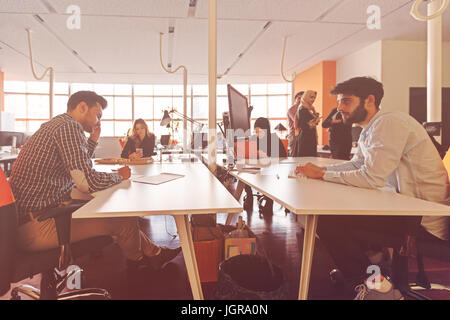 startup business people group working everyday job at modern office Stock Photo