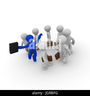 Career or business concept, Successful living or great job concept, 3d rendering Stock Photo
