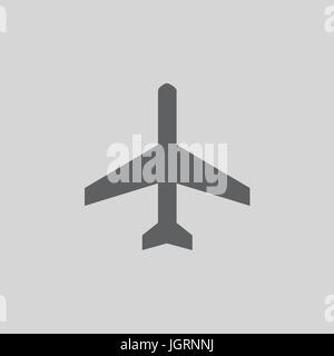 Plane icon vector, solid illustration, pictogram illustration Stock Vector