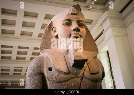 The British Museum in London - the Egyptian Galleries Stock Photo