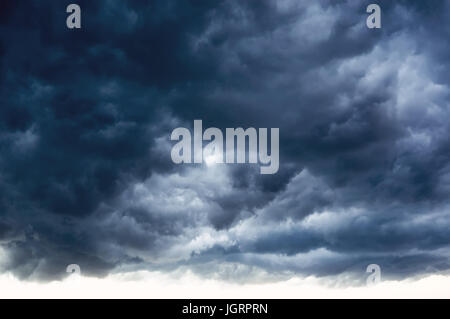 Sky clouds. beautiful and bleak white and grey clouds on blue sky Stock Photo