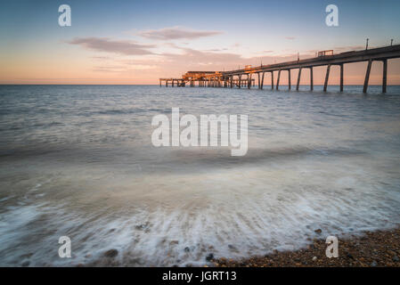 Deal Pier at sunset Stock Photo