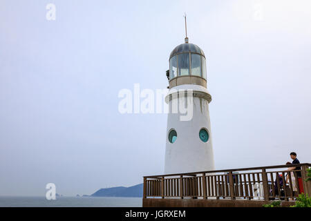 Jun 21, 2017 The Dongbaekseom Lighthouse Inside the area Nurimaru Apec in Busan, South Korea Stock Photo
