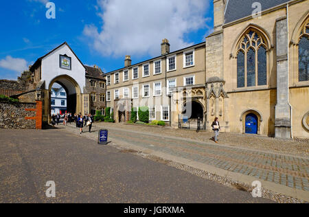 norwich cathedral, erpingham gate, the close, norwich, norfolk, england Stock Photo