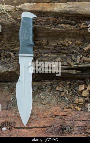 Knife of the Russian landing. Copy spase. Stock Photo