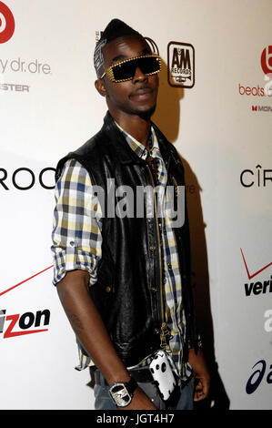 Roscoe Dash arrives Interscope Geffen A&M Records Fourth Annual 'Creme Crop' post-BET Awards Dinner Celebration June 27,2010 Beverly Hills,California. Stock Photo