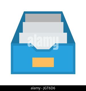 File Cabinet Flat Vector Icon. Flat icon isolated on the white background. Editable EPS file. Vector illustration. Stock Vector