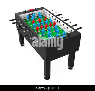 Foosball Soccer Table Game Isolated Stock Photo