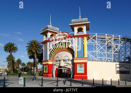 Luna Park - Melbourne Stock Photo