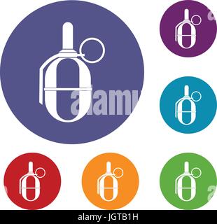 Smoke grenade icon circle Stock Vector Image & Art - Alamy