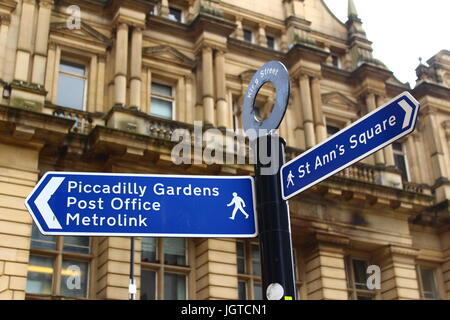 Manchester Arndale Shopping Centre - View of Exterior at Front of Main Entrance Stock Photo