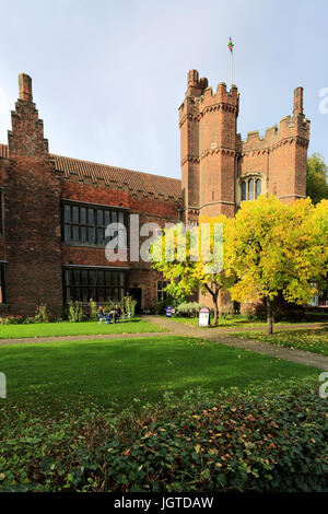 Gainsborough Old Hall, a medieval manor house in Gainsborough town, Lincolnshire County, England, UK Stock Photo