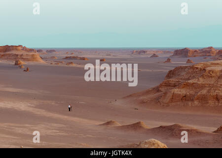 Kaluts in Lut desert in Iran also known as dashte lut , Kerman Stock Photo