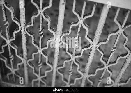 Metal Gate in Hong Kong Stock Photo