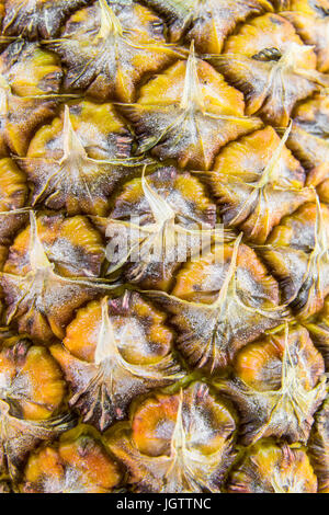 Closeup texture of pineapple skin Stock Photo