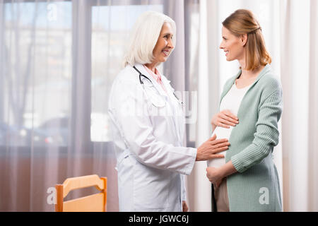 Grey Haired Woman Pregnant