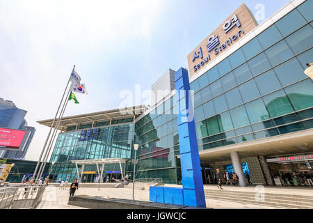 Jun 20, 2017 Seoul Station - Major railway station in South Korea Stock Photo